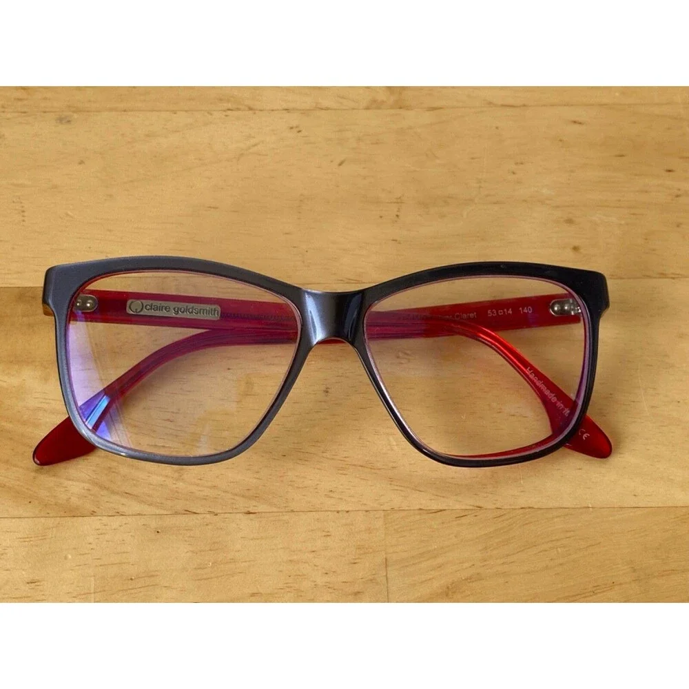Claire Goldsmith Williams Silver Claret 53-14 140 Eyeglasses Frame